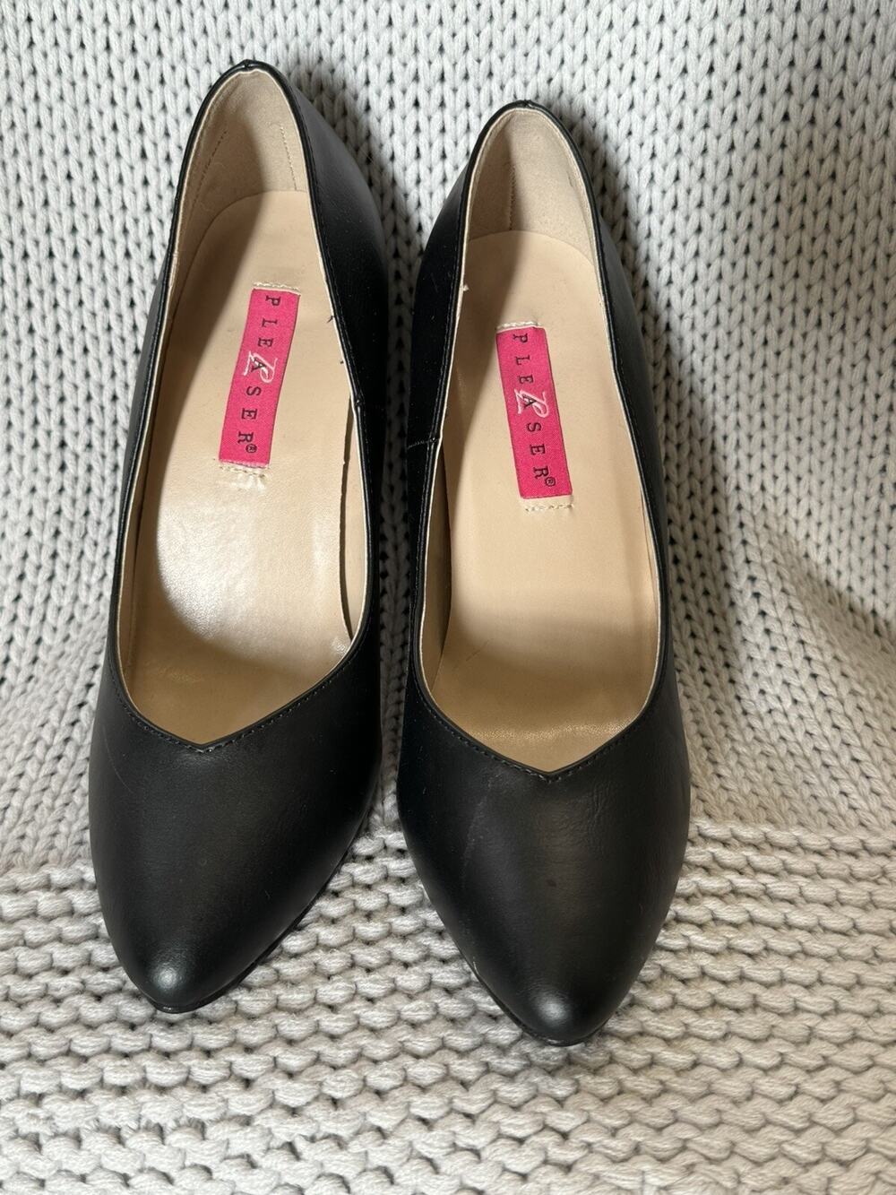 Pleaser Pink Label 4" Classic Black Pump High Heels Women Dream420W Dress Shoes